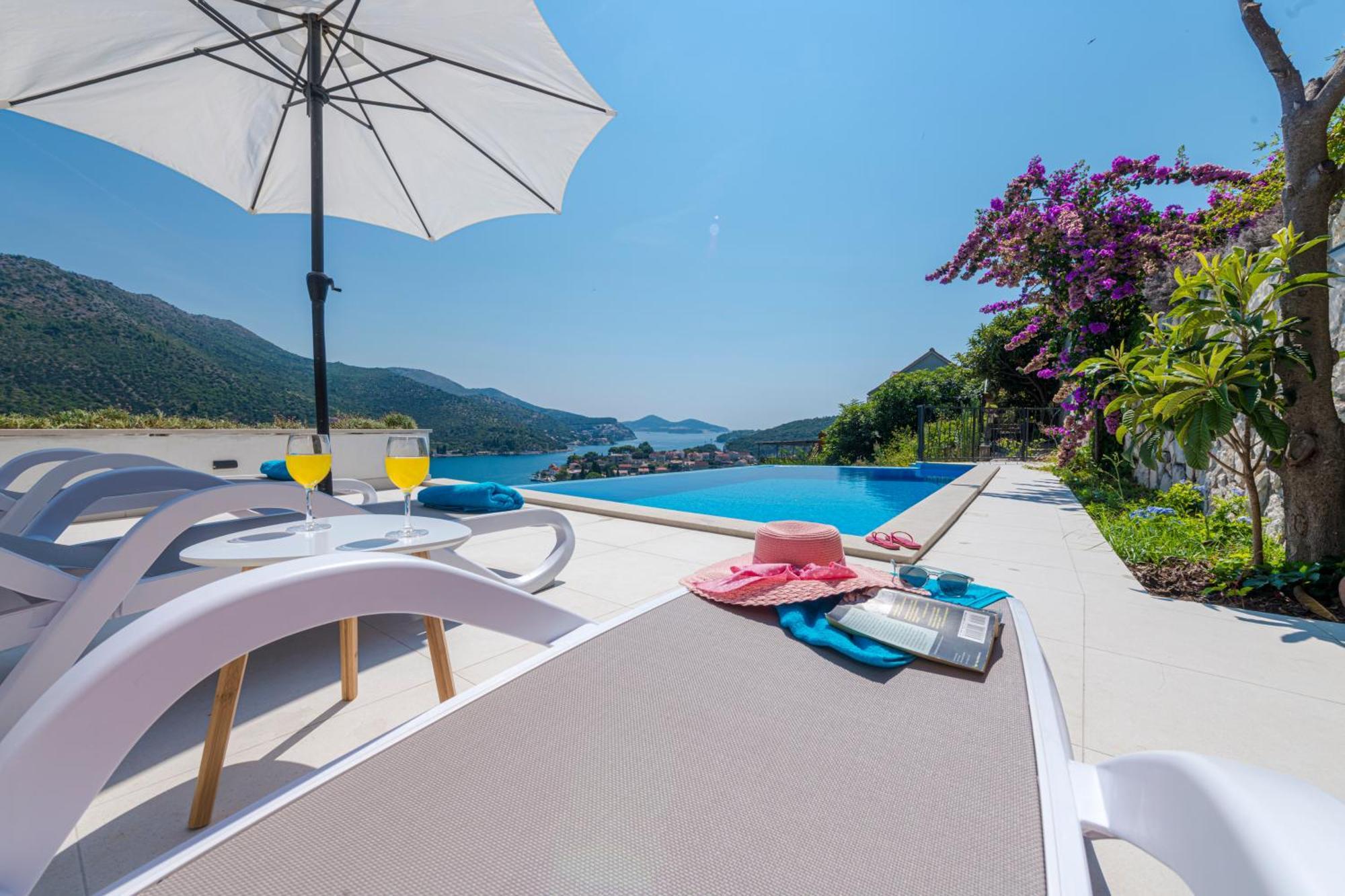 Villa Mardia- Sea View Infinity Pool Built 2023 Zaton  Exterior foto